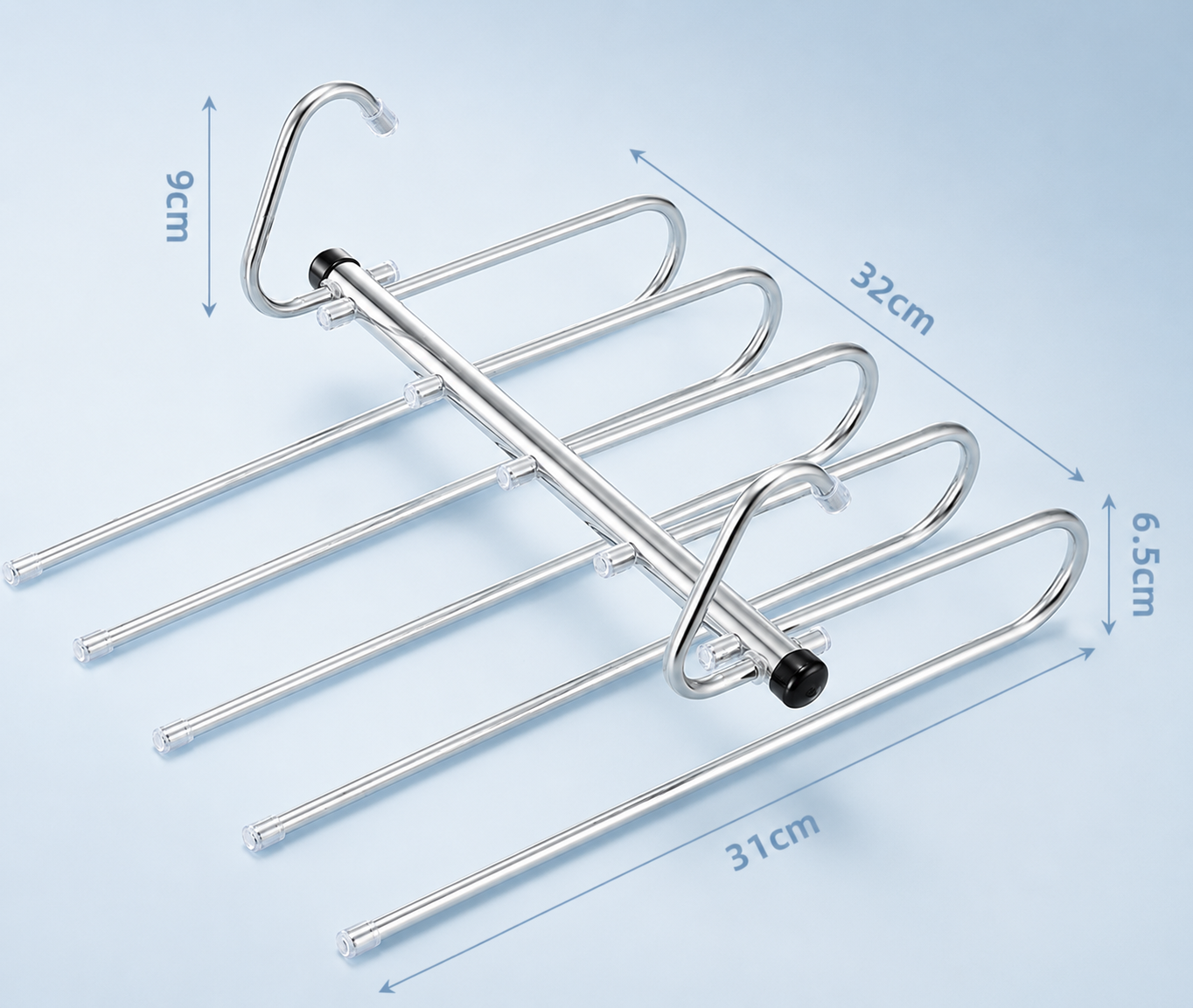 HullyAir Multi-Tier Foldable Clothes Hanger