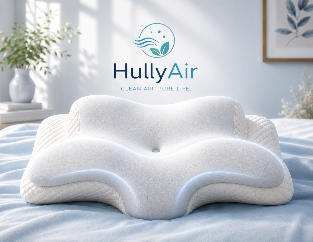 HullyAir Ergonomic Pillow - Memory Foam